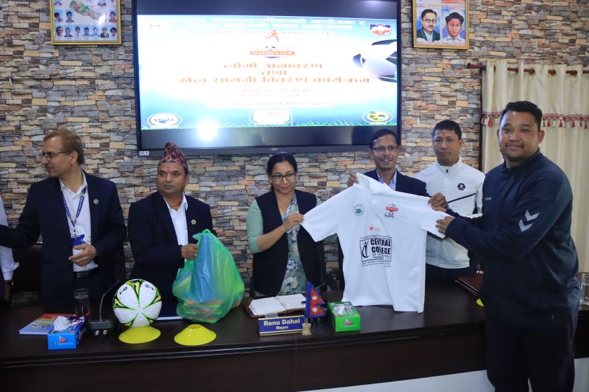भरतपुर मेयर कप फुटबल लिगको तयारी पुरा