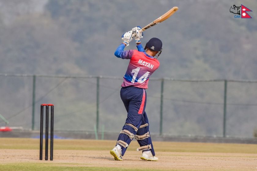 क्यानडाविरुद्ध नेपाल ए टीमको ३ विकेट पतन