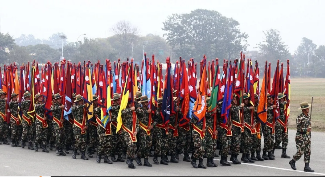 सैनिक मञ्चमा नेपाली सेनाको हर्ष बढाइँ