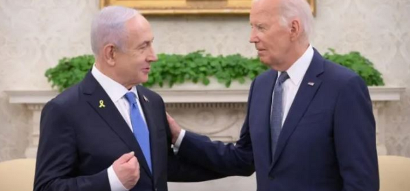 अमेरिकी राष्ट्रपति बाइडेन र इजरायलका प्रधानमन्त्री नेतन्याहुबिच भेटवार्ता