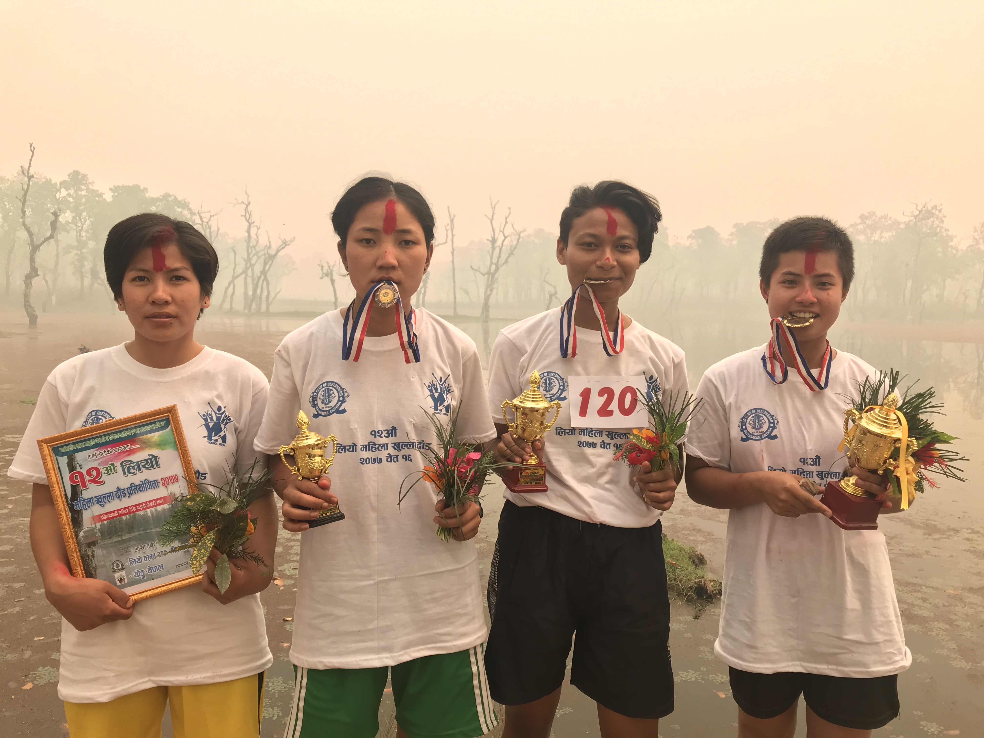 खुल्ला महिला दौड प्रतियोगितामा नवलपुरकी खिम कुमारी प्रथम