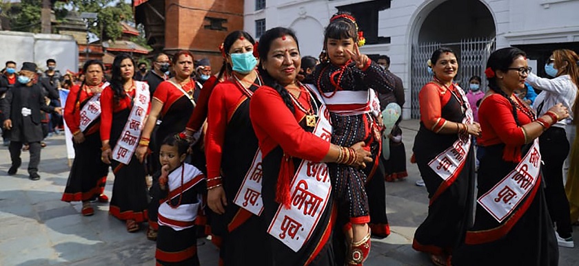 पोखरामा भिन्तुना र्‍यालीसहित नेपाल संवत्को स्वागत गरिँदै