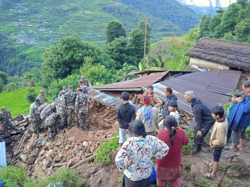 जाजरकोटमा पहिरोले घर पुरिँदा दम्पती बेपत्ता