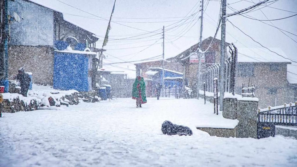 हुम्लामा हिमपात