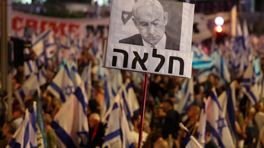 नयाँ चुनाव र बन्धक फिर्ता गर्न माग गर्दै इजरायलमा सरकारविरोधी प्रदर्शन