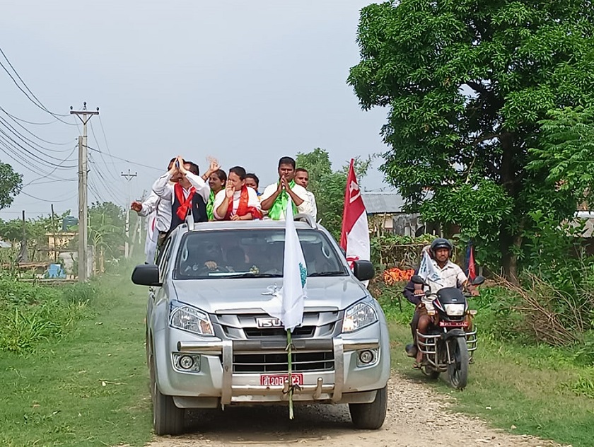 कालिकामा गठबन्धनका उम्मेदवार भन्छन् : स्थानीय स्तरमा आय आर्जन बढाउने कार्यक्रम ल्याउछौं