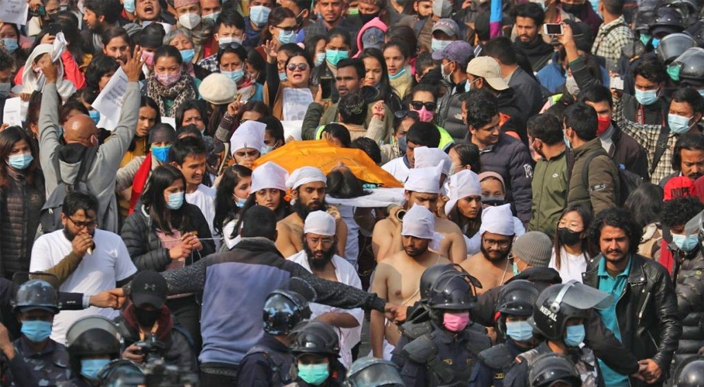 प्रतिगमन विरुद्ध काठमाडौंमा महिला मार्च