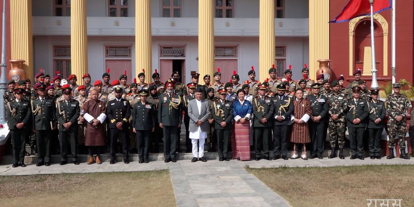 भारत, भुटान र माल्दिभ्सका एनसीसी प्रतिनिधिमण्डल शीतल निवासमा