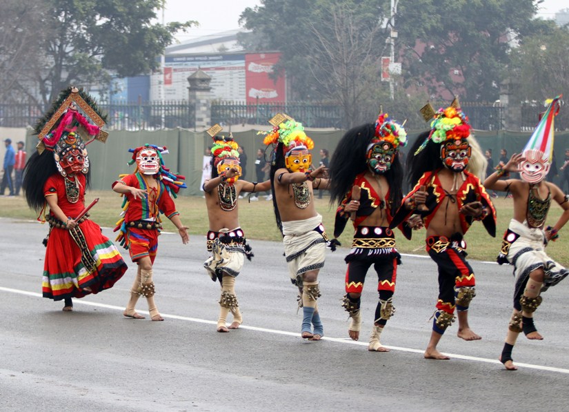 ६९ औँ प्रजातन्त्र दिवसको दिन टुँडिखेलमा जे देखियो (फोटोफिचर)