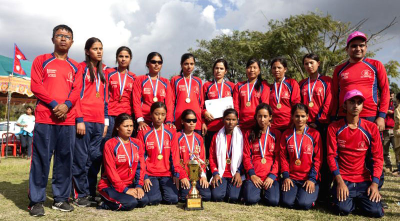 पहिलो पल्ट अन्र्तराष्ट्रिय  प्रतियोगितामा नेत्रहीन महिला क्रिकेट टोली